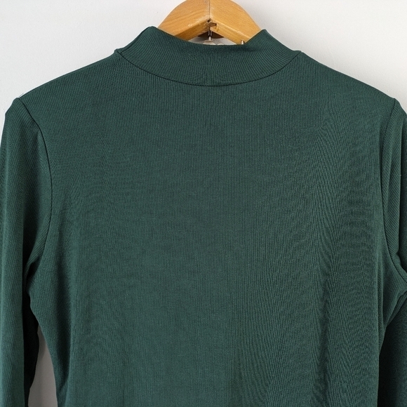 Remi x Revolve Dress Women's 1X Green Forest Lori Midi Plus Cutout Rib Bodycon  - Picture 9 of 9